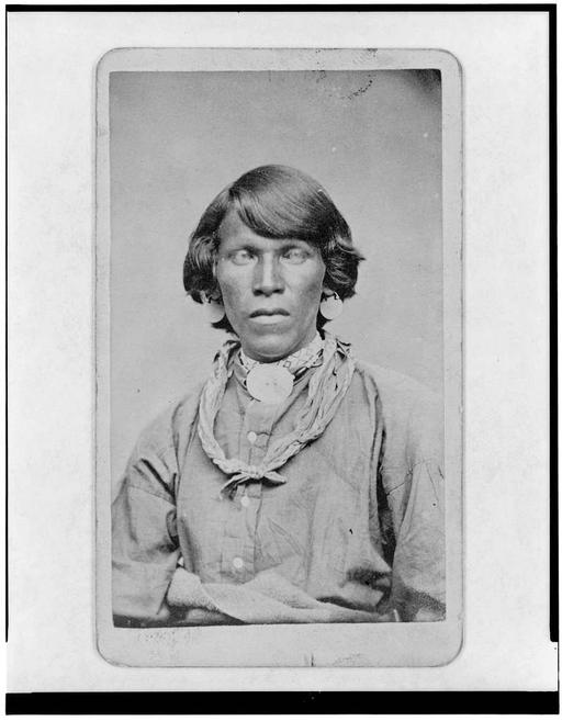 Native American man, half-length portrait, facing front] — LOC's