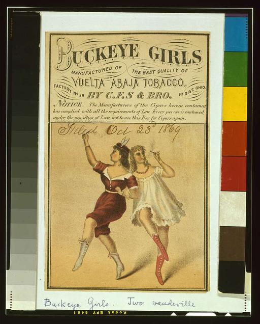 Buckeye girls manufactured of the best quality of vuelta abaja tobacco by  C.F.S. & Bro. / Tuchfarber, Walkly & Moellmann, Cin. - PICRYL