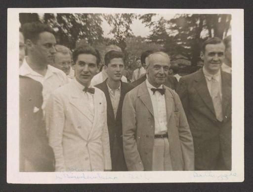 Leonard Bernstein with Koussevitzky at Tanglewood, 1940