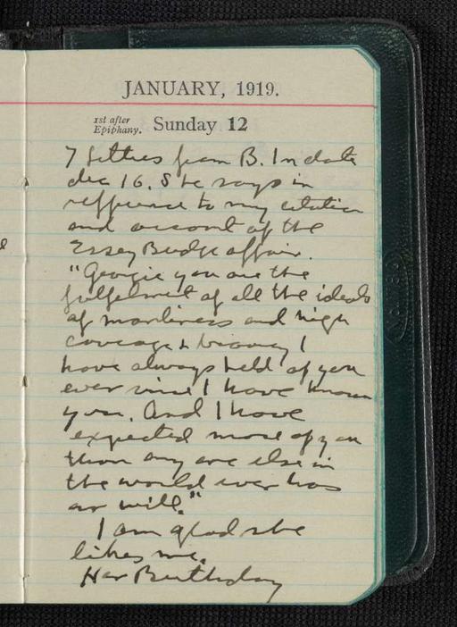 George S. Patton Papers: Diaries, 1910-1945; Original; 1918-1919
