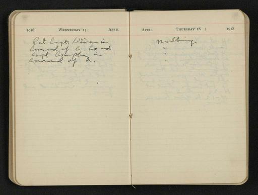 George S. Patton Papers: Diaries, 1910-1945; Original; 1918-1919