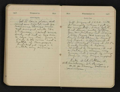 George S. Patton Papers: Diaries, 1910-1945; Original; 1918-1919