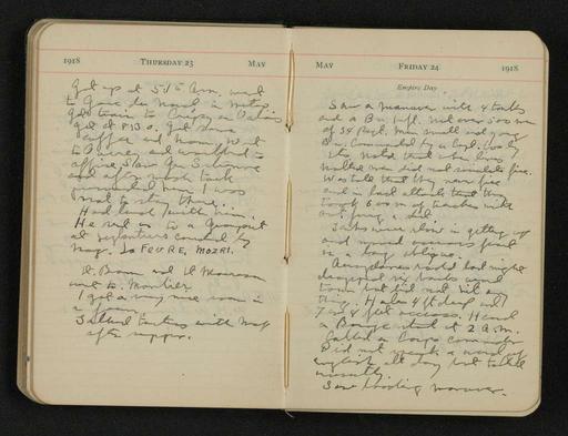 George S. Patton Papers: Diaries, 1910-1945; Original; 1918-1919