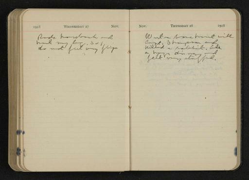 George S. Patton Papers: Diaries, 1910-1945; Original; 1918-1919