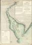 Carte de la baye et rivière de Délaware contenant une éxacte et entiére description des rivages, criques, havres, sondes, bas-sonds, sables et les gissements des marques les plus considérables du pays, depuis les caps James et May jusqu'à Philadelphie, suivant la carte originale,