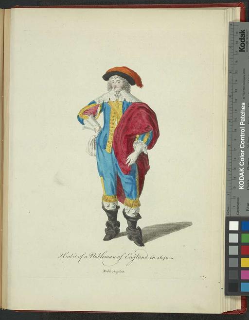 Habit of a nobleman of England in 1640. Noble Anglois. — PICRYL