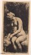 Recueil de Quatre-Vingt-Cinq Estampes originales - Têtes, Paysages et différents Sujets, dessinées et gravées par Rembrandt - Nud de femeie cu picioarele în apă