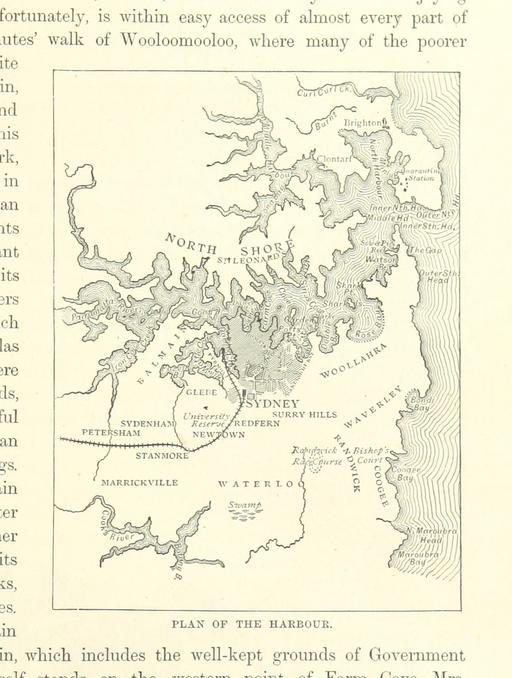 map from "Cassell's Picturesque Australasia. Edited by E. E. Morris. With original illustrations", map, australasia, 19th century, regions, settlements, geography, historical map