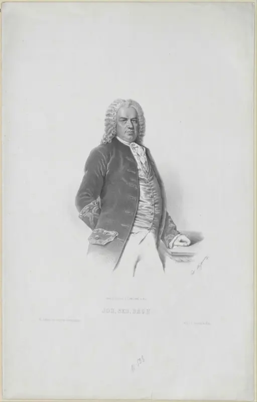 Johann Sebastian Bach - Public domain portrait engraving — PICRYL
